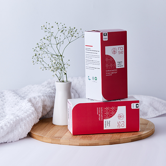 Organic Cotton Cardboard Applicator Tampons